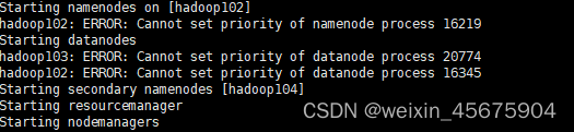 hadoop报错ERROR: Cannot set priority of namenode process,第1张