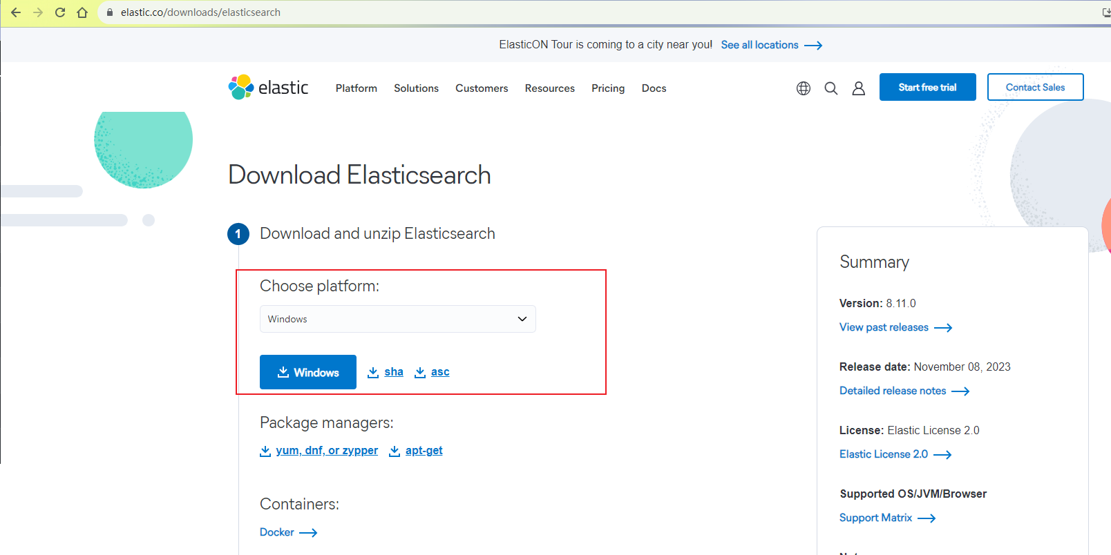 弹性搜索引擎Elasticsearch：本地部署与远程访问指南,image-20231110145417985,第2张