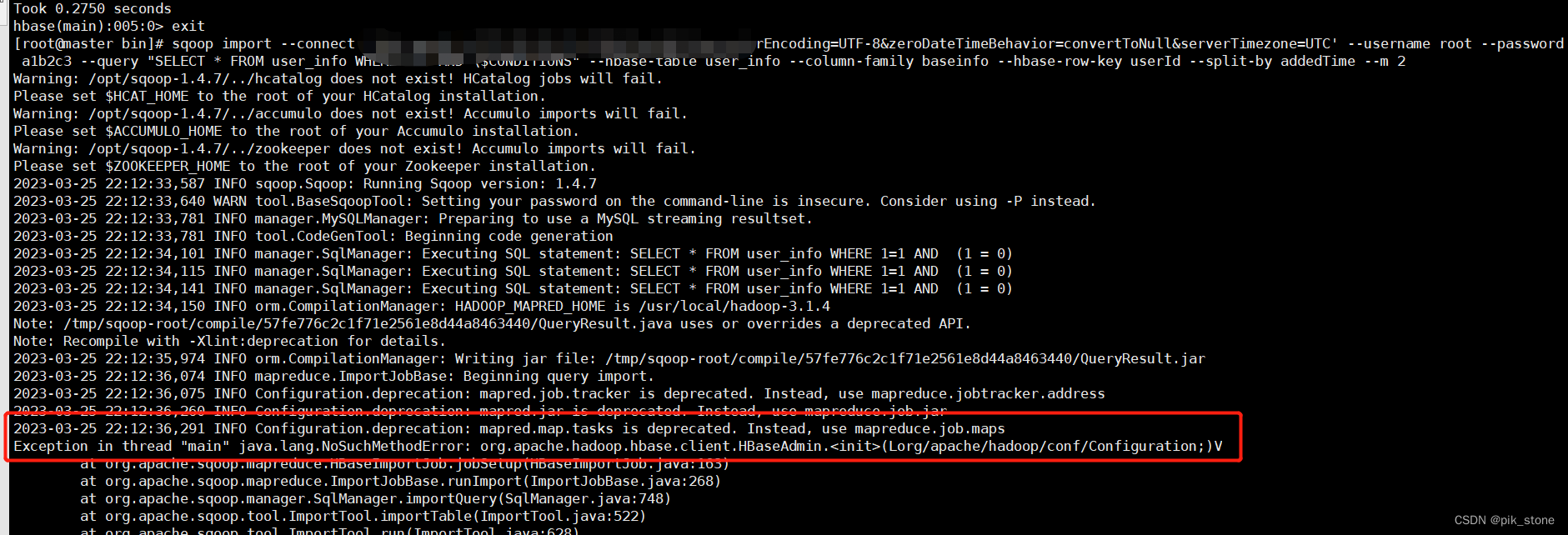 Exception in thread “main“ java.lang.NoSuchMethodError: org.apache.hadoop.hbase.client.HBaseAdmin.,第1张