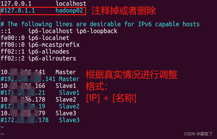 Ubuntu 16.04——Hadoop集群安装配置,修改 Slave 节点 的映射关系,第21张