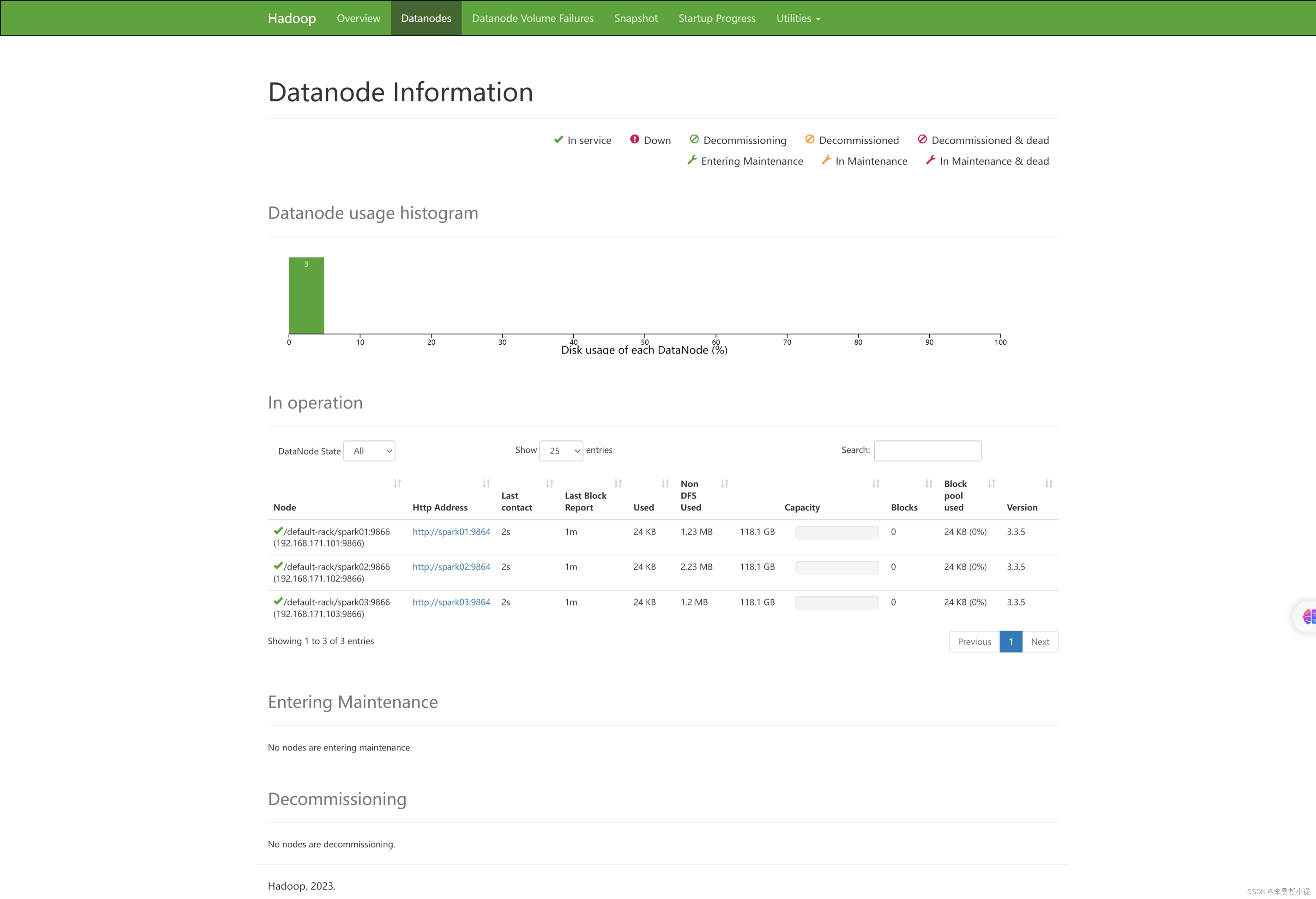 CentOS 搭建 Hadoop3 高可用集群,hadoop datanodes,第7张