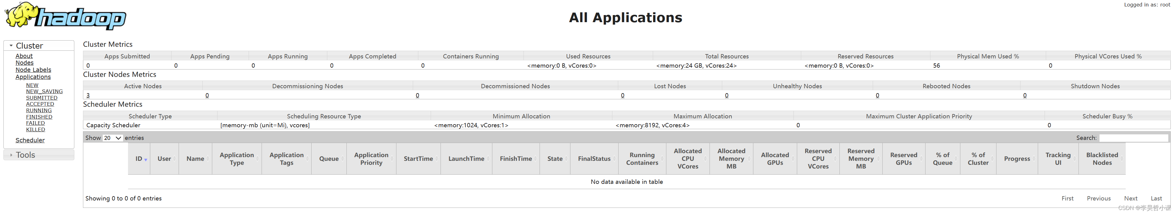 CentOS 搭建 Hadoop3 高可用集群,hadoop resourcemanager,第8张