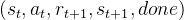 深度强化学习-DDPG算法原理与代码,(s_{t},a_{t},r_{t+1},s_{t+1},done),第2张