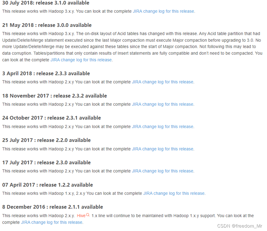 Hadoop Hbase Hive 版本对照一览,在这里插入图片描述,第7张