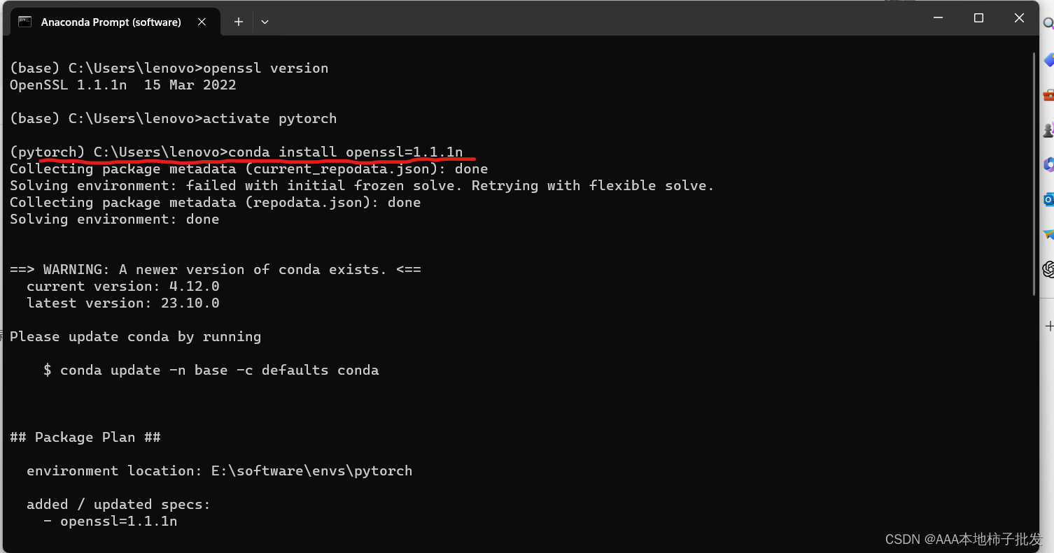 WARNING: pip is configured with locations that require TLSSSL, however the ssl module in Python is,第3张