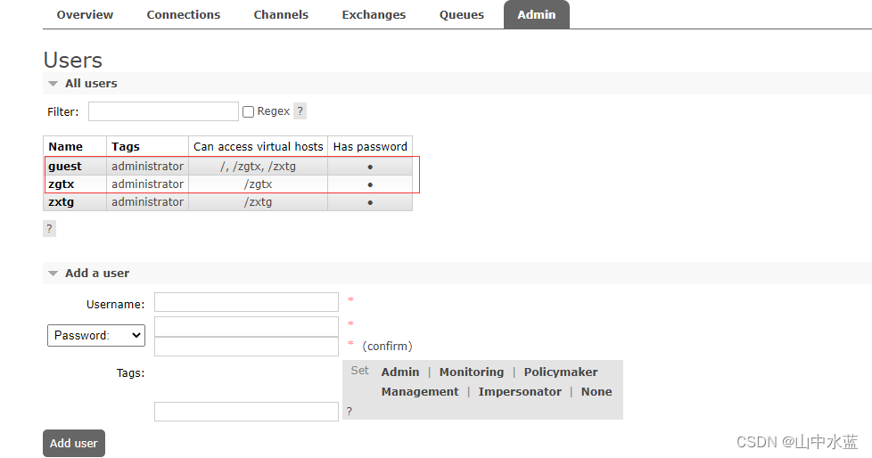 rabbitmq入门（一）——创建用户以及分配vhost,在这里插入图片描述,第8张