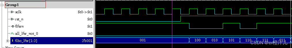 【Verilog编程】线性反馈移位寄存器（LFSR）原理及Verilog代码实现,在这里插入图片描述,第13张