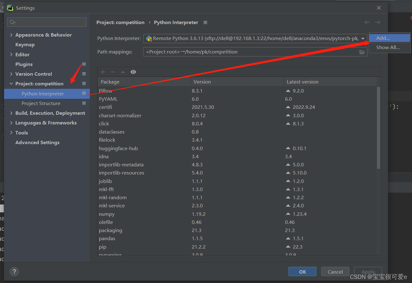 用 Pycharm 远程连接 Linux 服务器——超详细,在这里插入图片描述,第4张