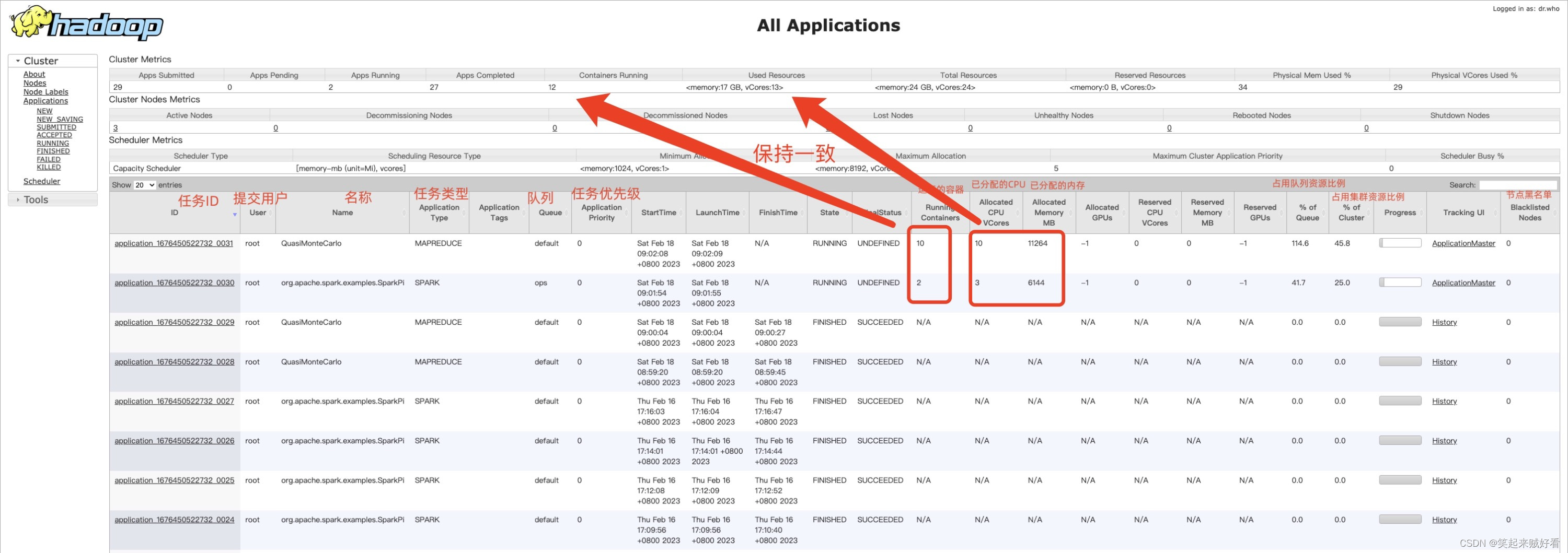 【大数据】HADOOP-Yarn集群界面UI指标项详解（建议收藏哦）,在这里插入图片描述,第3张