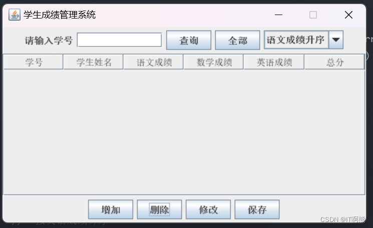 【Java】学生成绩管理系统（图形化界面实现相关功能）,第2张