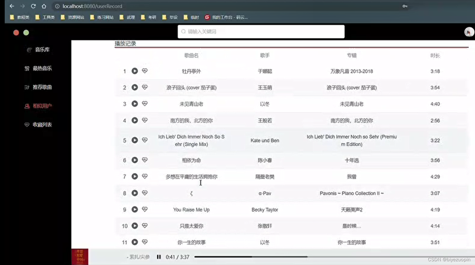 基于大数据的音乐流行趋势预测及推荐分析（Python+Spring Boot+Node.js+MySQL）,在这里插入图片描述,第13张