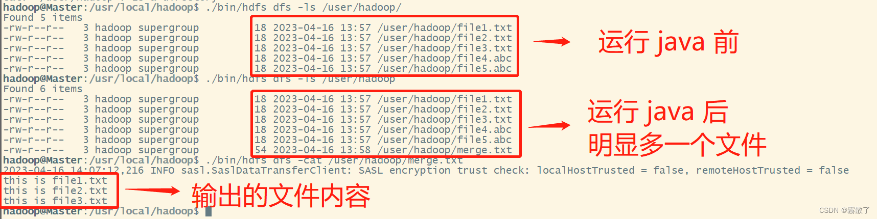 HDFS编程实践(Hadoop3.1.3),查看文件内容,第65张