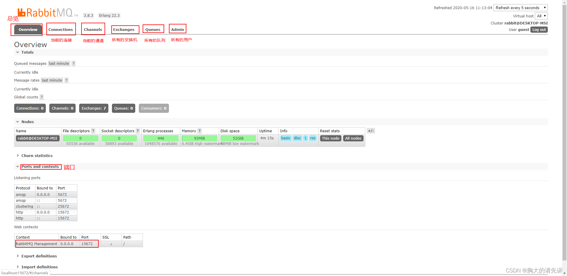 RabbitMQ 管理界面操作说明,第2张