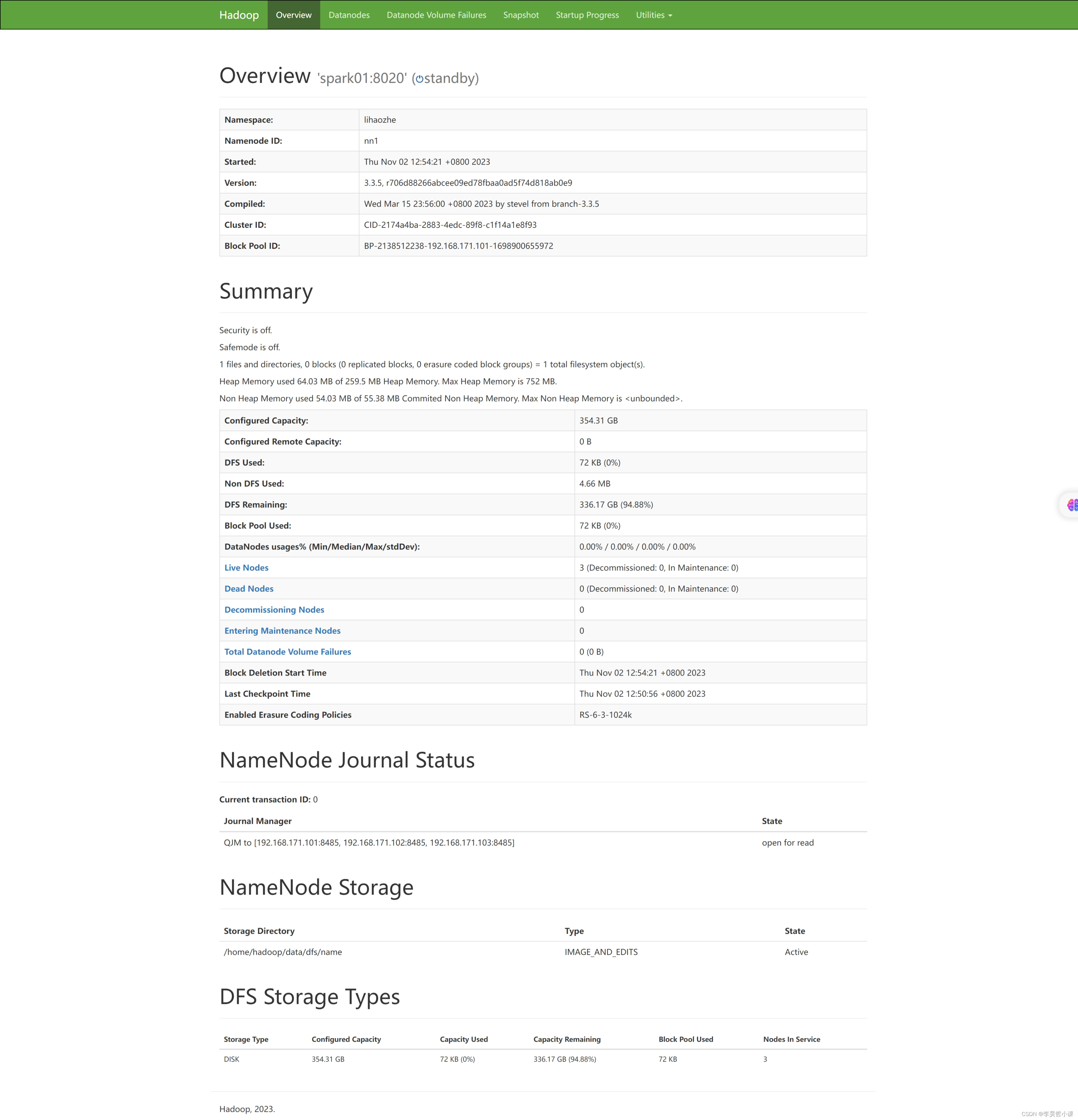 CentOS 搭建 Hadoop3 高可用集群,hadoop namenode,第6张