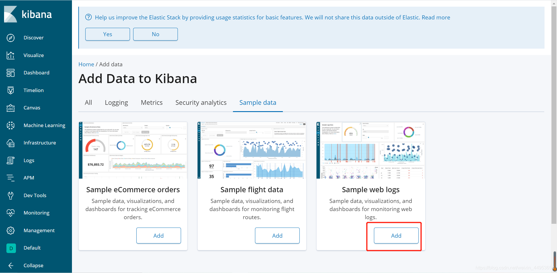 利用Kibana来查看和管理Elasticsearch的索引,第3张