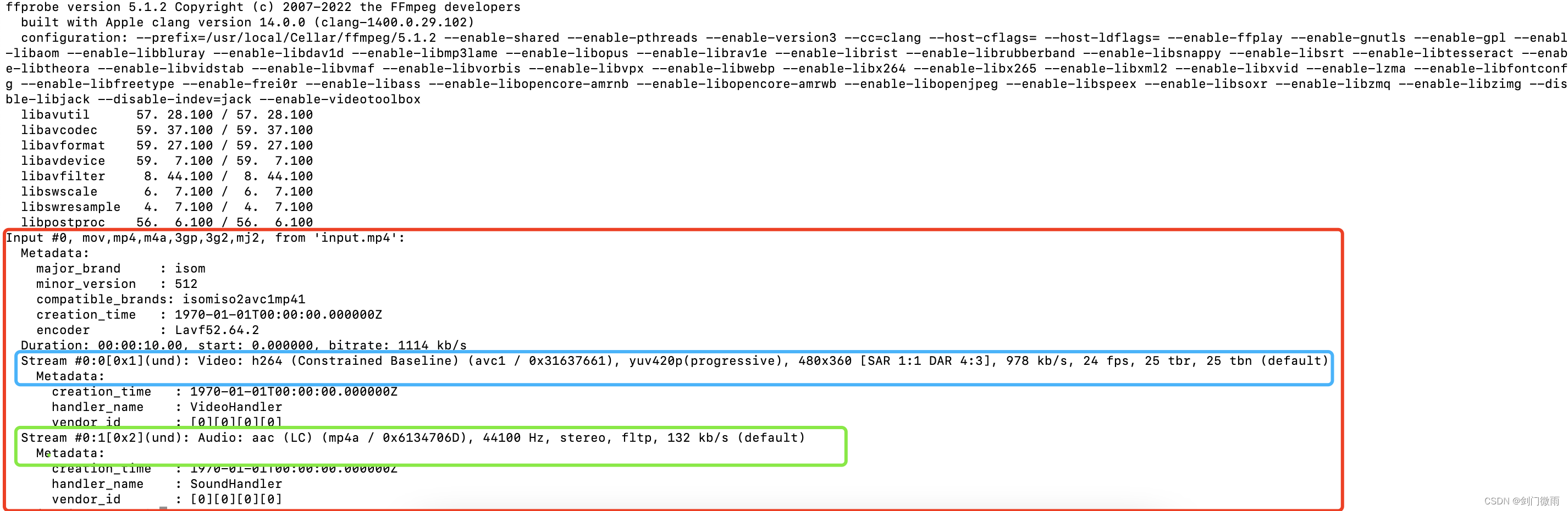 【ffmpeg基础】使用ffprobe查看音视频信息,第1张