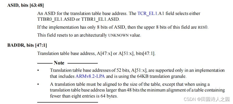 ARMv8 TTBRx寄存器,在这里插入图片描述,第11张