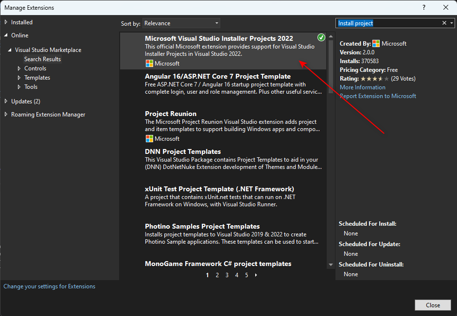 如何在.NET 自动安装包项目(Visual Studio Installer Projects)中设置安装包自动安装 .NET Framework环境,image-20230707141756448,第3张